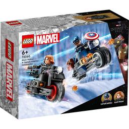 Конструктор LEGO Marvel Мотоцикли Чорної Вдови й Капітана Америка, 130 деталей (76260)