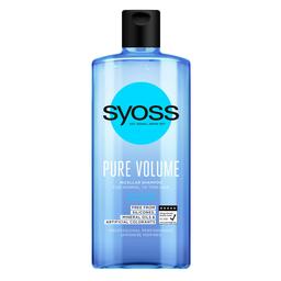 Мицеллярный шампунь Syoss Pure Volume, для нормальных и тонких волос, 440 мл