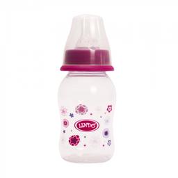 Бутылочка для кормления Lindo, изогнутая, 125 мл, фиолетовый (Li 144 фиол)