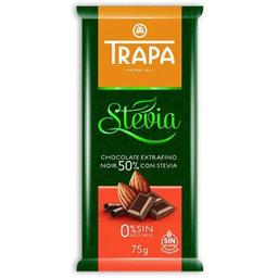 Шоколад черный Trapa Stevia, 75 г