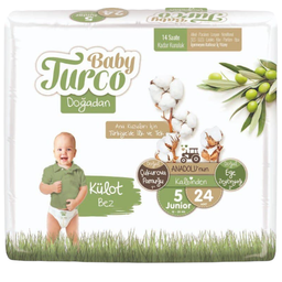 Подгузники детские Baby Turco 5 (12-25 кг), 24 шт. (8682241200061)