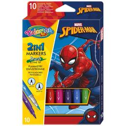 Фломастери Colorino Spiderman, двосторонні, 10 шт. (91833PTR)