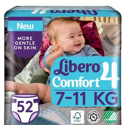 Підгузки Libero Comfort 4 (7-11 кг), 52 шт.