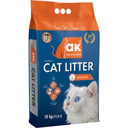 Наполнитель бентонитовый AKcat Compact Cat Litter Натуральный, 10 кг/11.8 л