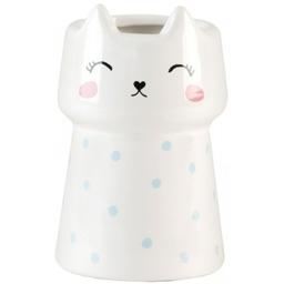 Подставка для зубных щеток МВМ My Home Cute cat, белый (BA-21 WHITE)