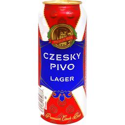 Пиво Czesky Pivo Lager світле 4.6% 0.5 л з/б