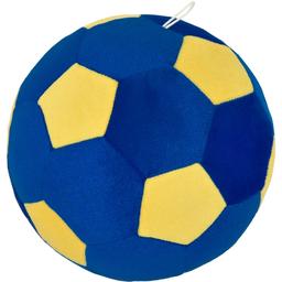 Декоративная подушка Tigres Футбольный мячик, синий с желтым (ПШ-0003)