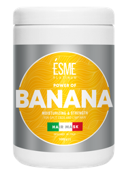 Маска Esme Platinum Banana з екстрактом банана, для посіченого та ослабленого волосся, 1000 мл