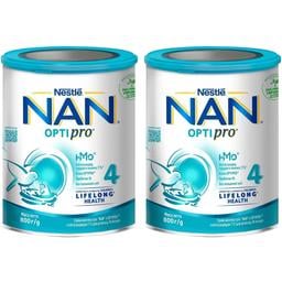 Суха молочна суміш NAN Optipro 4, 1.6 кг (2 шт. по 800 г)