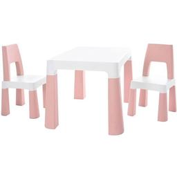 Дитячий функціональний столик і два стільчики Poppet Моно Пінк, рожевий (PP-005WP-2)