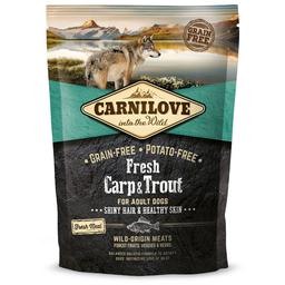 Сухий корм для дорослих собак всіх порід Carnilove Fresh Carp & Trout for Adult dogs, з коропом і фореллю, 1,5 кг