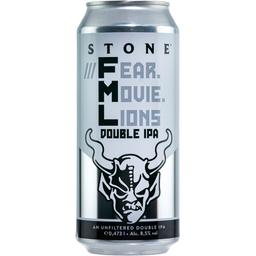 Пиво Stone Fear Movie Lions Hazy Double IPA, напівтемне, 8,5%, з/б, 0,473 л
