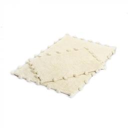 Набор ковриков Irya Alya ekru, 90х60 см и 60х40 см, молочный (svt-2000022277730)