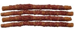 Ласощі для собак Lucky Star Кручене м'ясо качки на пресованій кістці, 28 см, 500 г
