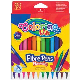 Фломастери Colorino Fibre Pens, 12 кольорів (14588PTR/1)