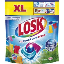 Капсули для прання Losk Тріо-капсули 3+1 Power Caps Color 40 шт.