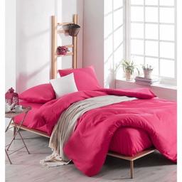 Комплект постельного белья Eponj Home Paint D.Boya Fusya, ранфорс, евростандарт, фуксия, 4 предмета (svt-2000022293457)