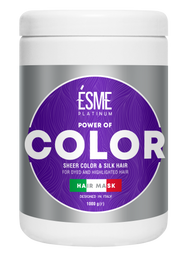 Маска Esme Platinum Color с витаминным комплексом, для окрашенных и мелированных волос, 1000 мл
