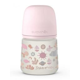 Бутылочка для кормления Suavinex Memories Истории малышей, 150 мл, розовый (307108)