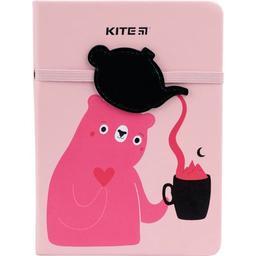 Блокнот Kite Pink Bear B6 в клітинку 96 аркушів рожевий (K22-464-1)