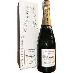 Шампанське Testulat Champagne Brut Cuvee de Reserve Gift Box, біле, брют, 0,75 л, в коробці