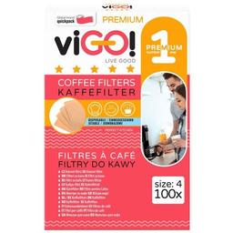 Фильтры для кофе viGO! Premium, №4, 100 шт.
