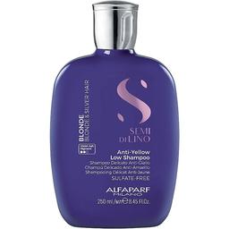 Шампунь для світлого волосся Alfaparf Milano Semi Di Lino Blonde Anti-Yellow Low Sulfate Free Shampoo, 250 мл