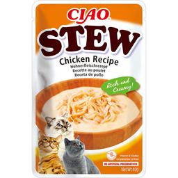 Влажный корм для кошек Inaba Ciao Churu Stew с тушеной курицей 40 г