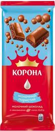 Шоколад молочний Корона пористий, 80 г (776176)