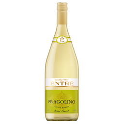 Напій винний Entre Fragolino Salute Bianco, білий, напівсолодкий, 6-6,9%, 1,5 л