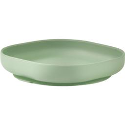Силиконовая тарелка на присоске Beaba Silicone Suction Plate, зеленая (913551)