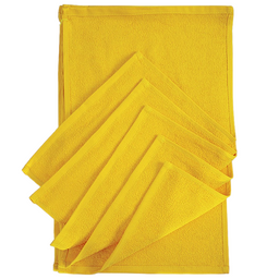 Набор махровых салфеток Ярослав, 350 г/м2, 50х30 см, желтый, 6 шт. (43976)