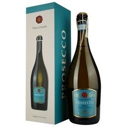 Вино игристое Villa Italia Prosecco Frizzante Gift Box, белое, сухое, 10,5%, 0,75 л