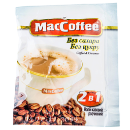Напиток кофейный MacCoffee 2в1 Coffee&Creamer без сахара, 12 г (599039)