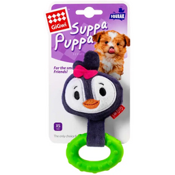 Іграшка для собак GiGwi Suppa Puppa Пінгвін, з пищалкою, 15 см (75003)
