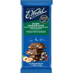 Шоколад чорний E.Wedel Лісові горіхи та арахіс 90 г (925539)