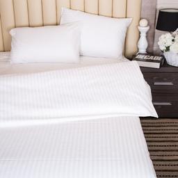 Комплект постельного белья Ecotton, страйп-сатин, двуспальный, 210х175 см (02481)