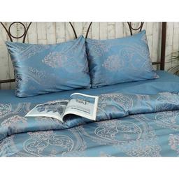Комплект постельного белья Руно Blue, сатин набивной, полуторный (1.137АЖ_Blue)