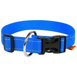 Нашийник для собак Dog Extremе, нейлоновий, регульований, 35-58х3 см, блакитний