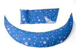 Подушка для вагітних та годування Nuvita 10 в 1 DreamWizard, синій (NV7100Blue)