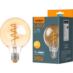 Лампа LED Videx Filament 5 W E27 2200 K димерная бронза (VL-G95FASD-05272)