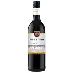 Вино Berri Estates Merlot, червоне, напівсухе, 13,5%, 0,75 л