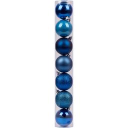 Набор новогодних шаров Novogod'ko 6 см синий 7 шт. (974025)