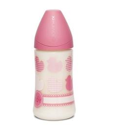 Бутылочка для кормления Suavinex Истории малышей, 270 мл, розовый (304381)