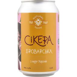 Мед питний Cikera Броварська сухий рожевий 7.5% ж/б 0.33 л ж/б
