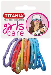 Набор разноцветных резинок для волос Titania, 12 шт., 4 см (7823 GIRL)