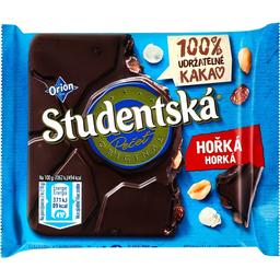 Шоколад чорний Studentska арахіс з желейними шматочками та родзинками, 90 г (890956)