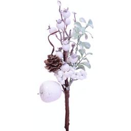 Декоративна гілочка Lefard Сніжна 26 см (801-298)