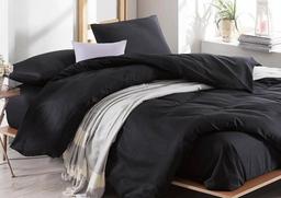 Комплект постельного белья Eponj Home Paint D.Boya Siyah, ранфорс, евростандарт, черный, 4 предмета (svt-2000022293532)
