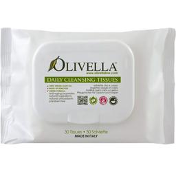 Очищувальні серветки Olivella 2 в 1, для обличчя та тіла, універсальні, 30 шт.